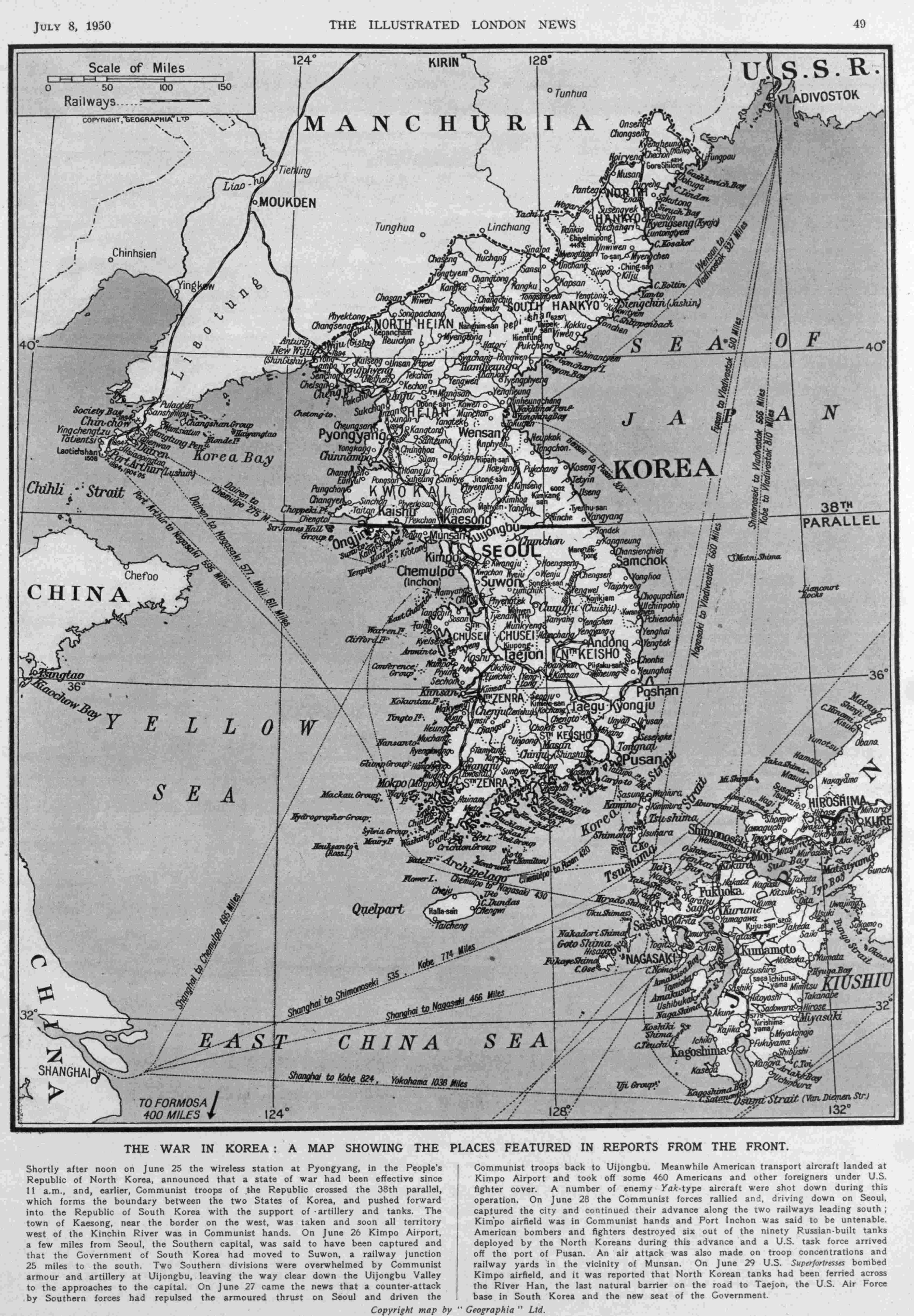 korea map